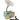 A retro-style tabletop gramophone with a light blue body, cream horn, and gold-tone details, shown with a black remote control and power cord on a plain white background.