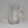 Clear glass mug with handle