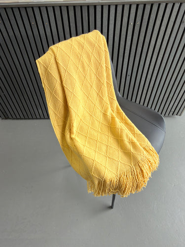 Yellow Throw Blanket