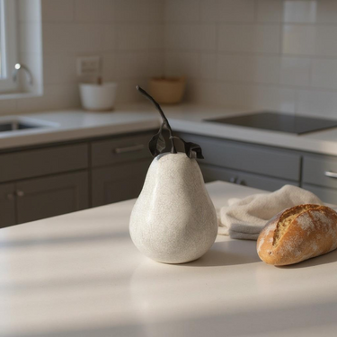 Gray Marble Pear
