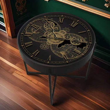 Gear Clock 60cm Side Table