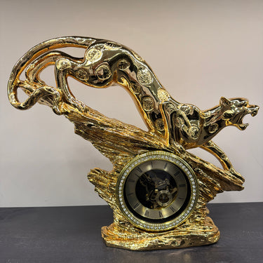 Clock With Jaguar