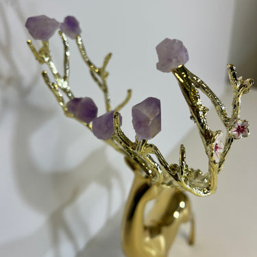 Gilded Repose Deer Decor