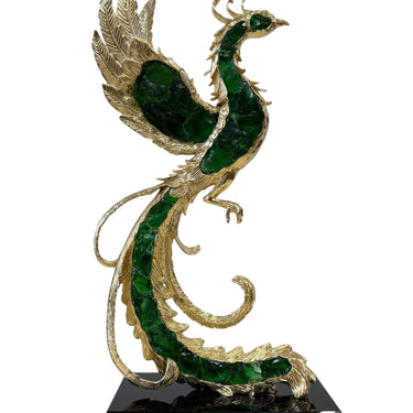 Geode Pheonix Statue