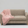 Pink throw blanket 