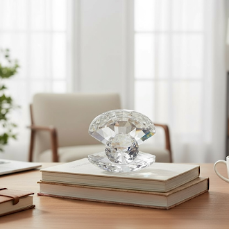 Crystal Shell Encasing A Diamond